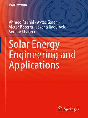 cover image of Solar Energy Engineering and Applications
